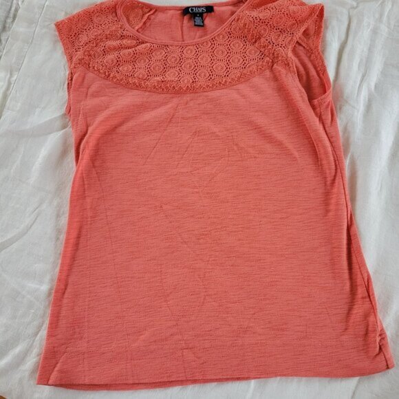 Women's Medium Tops LOT of 4 Chaps Buchman Knox Rose Gently used bundle - Picture 11 of 16